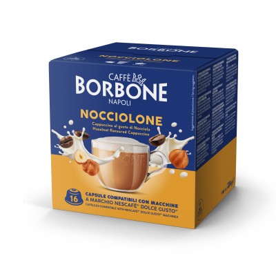 Caffè Borbone Capsule Compatibili Dolce Gusto - Nocciolone - 16 caps