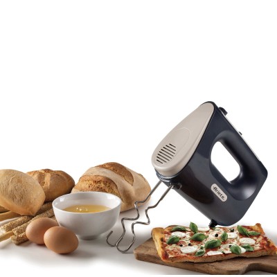 Ariete 1545 Sbattitore Breakfast, 450W, 5 velocità, Funzione turbo, 2 fruste, Dark & Sahara Grey