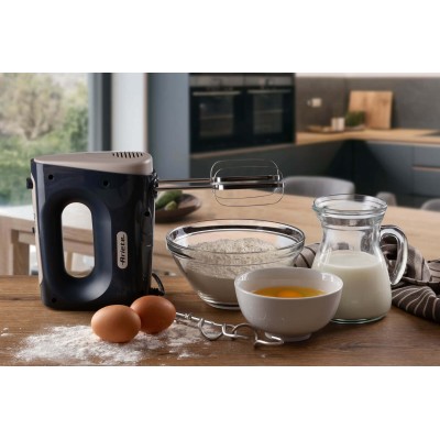 Ariete 1545 Sbattitore Breakfast, 450W, 5 velocità, Funzione turbo, 2 fruste, Dark & Sahara Grey