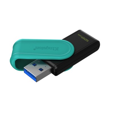 Kingston Technology DataTraveler 128GB Portable USB 3.2 Gen 1 Exodia S (Nero/Turchese)