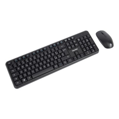 Vultech KM-811W tastiera Mouse incluso Ufficio Wireless a RF + USB QWERTY Italiano Nero