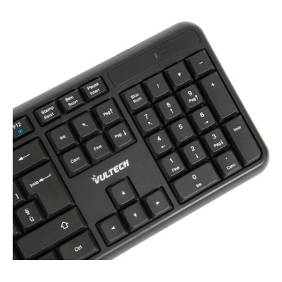 Vultech KM-811W tastiera Mouse incluso Ufficio Wireless a RF + USB QWERTY Italiano Nero