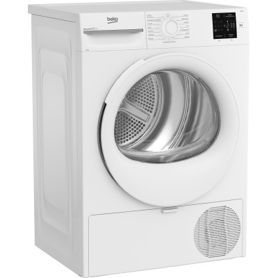 Beko BMTR38W Asciugatrice 8kg, Classe D, Linea Estetica NX, motore asincrono, Display digitale, colore Bianco, oblò Bianco