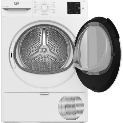 Beko BMTR38W Asciugatrice 8kg, Classe D, Linea Estetica NX, motore asincrono, Display digitale, colore Bianco, oblò Bianco