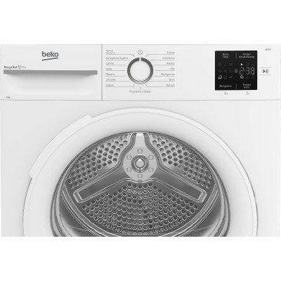 Beko BMTR38W Asciugatrice 8kg, Classe D, Linea Estetica NX, motore asincrono, Display digitale, colore Bianco, oblò Bianco