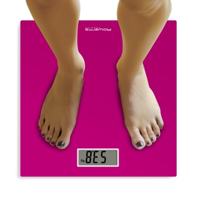 Rowenta Premiss BS1403 Quadrato Rosa Bilancia pesapersone elettronica