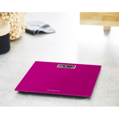 Rowenta Premiss BS1403 Quadrato Rosa Bilancia pesapersone elettronica
