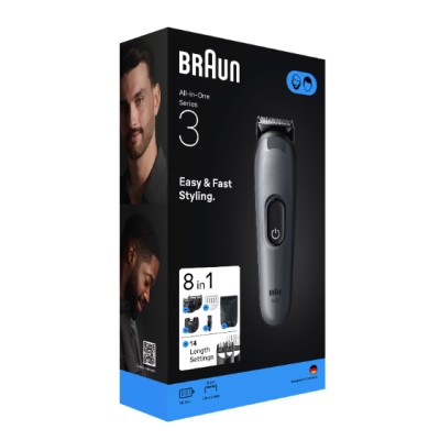 Braun AIO3540 tagliacapelli Nero, Grigio 14 Nichel-Metallo Idruro (NiMH)