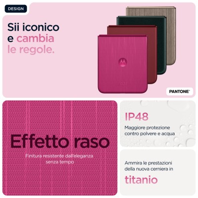 Motorola razr 60 ultra 17,7 cm (6.96") Doppia SIM Android 15 5G USB tipo-C 16 GB 512 GB 4700 mAh Rosa