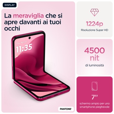 Motorola razr 60 ultra 17,7 cm (6.96") Doppia SIM Android 15 5G USB tipo-C 16 GB 512 GB 4700 mAh Rosa