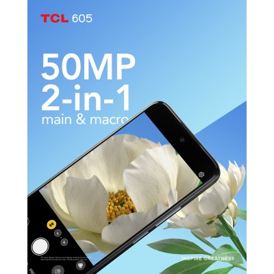 TCL 605 16,9 cm (6.67") Doppia SIM Android 15 4G USB tipo-C 8 GB 256 GB 5200 mAh Blu