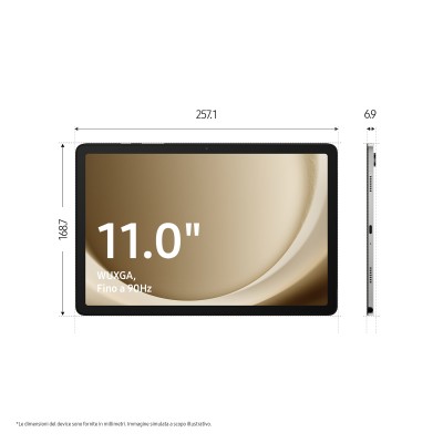 Samsung Galaxy Tab A9+ SM-X210RZAPEUE tablet Snapdragon 256 GB 27,9 cm (11") 8 GB Wi-Fi 5 (802.11ac) Android 13 Grafite