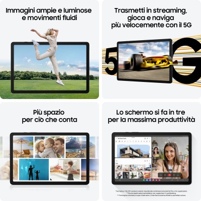 Samsung Galaxy Tab A9+ SM-X210RZAPEUE tablet Snapdragon 256 GB 27,9 cm (11") 8 GB Wi-Fi 5 (802.11ac) Android 13 Grafite