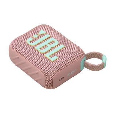 JBL Go 4, Sistema audio portatile waterproof e dustproof, Rosa
