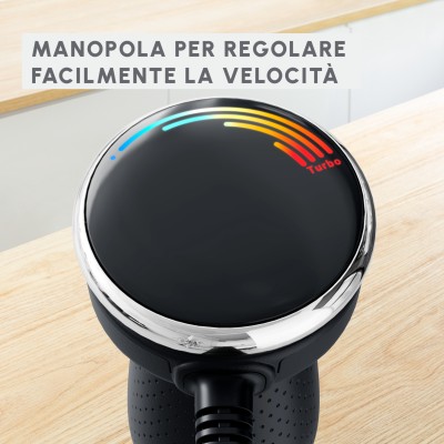 Moulinex Quickchef+, Frullatore a immersione, Tecnologia con lame Powelix per una miscelazione rapida
