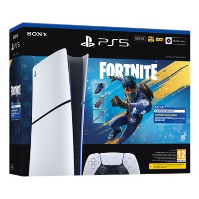 Sony PlayStation 5 Digital Edition - Fortnite Flowering Chaos Bundle 825 GB Wi-Fi Nero, Bianco