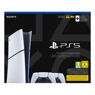 Sony Playstation 5 Slim Digital 825 GB Wi-Fi Nero, Bianco