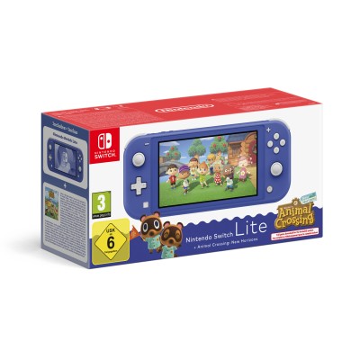 Nintendo Console Switch Lite + Animal Crossing: New Horizons (blu)