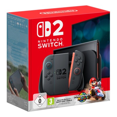 Nintendo Switch 2 + Mario Kart World console da gioco portatile 20,1 cm (7.9") 256 GB Touch screen Wi-Fi Nero