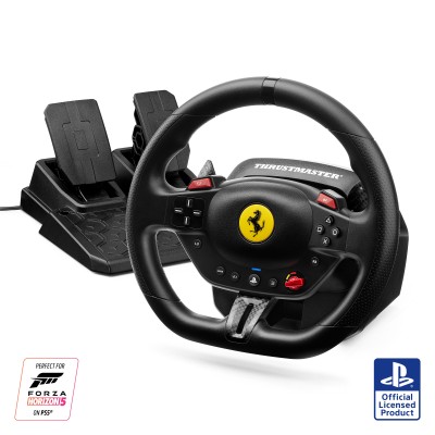 Thrustmaster T98-P FERRARI 296 GTB Nero USB Sterzo + Pedali PC, PlayStation 4, PlayStation 5