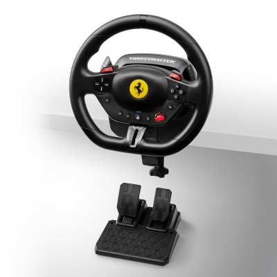 Thrustmaster T98-P FERRARI 296 GTB Nero USB Sterzo + Pedali PC, PlayStation 4, PlayStation 5
