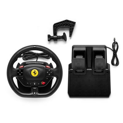 Thrustmaster T98-P FERRARI 296 GTB Nero USB Sterzo + Pedali PC, PlayStation 4, PlayStation 5