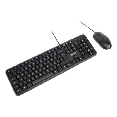 Vultech KM-811 tastiera Mouse incluso Ufficio USB QWERTY Italiano Nero