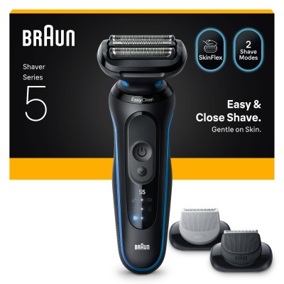 Braun Series 5 52-B1650S rasoio elettrico Trimmer Blu