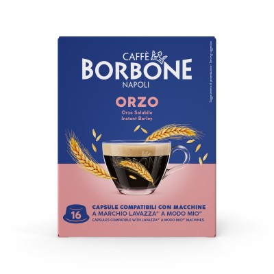 Caffè Borbone Capsule Compatibili sistema A Modo Mio - Orzo - 16 caps