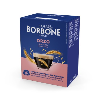 Caffè Borbone Capsule Compatibili sistema A Modo Mio - Orzo - 16 caps