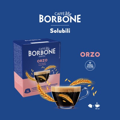 Caffè Borbone Capsule Compatibili sistema A Modo Mio - Orzo - 16 caps