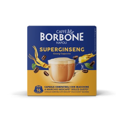 Caffè Borbone Capsule Compatibili Dolce Gusto - Superginseng - 16 caps