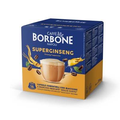 Caffè Borbone Capsule Compatibili Dolce Gusto - Superginseng - 16 caps