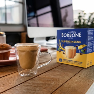 Caffè Borbone Capsule Compatibili Dolce Gusto - Superginseng - 16 caps