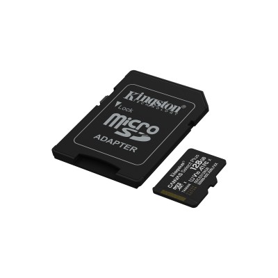 Kingston Technology 128GB microSDXC Canvas Select Plus Gen3 150MB/s A1 (Adattatore SD incluso)