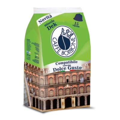 Caffè Borbone Capsule per Dolcegusto Miscela Dek Capsule caffè 15 pz