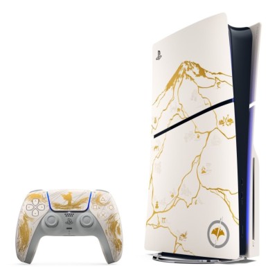 Sony PlayStation 5 - Ghost of Yotei Gold Limited Edition 1 TB Wi-Fi Nero, Bianco