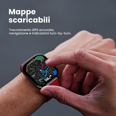 Amazfit Bip 6 Red 5 cm (1.97") AMOLED Digitale 390 x 450 Pixel Touch screen Oro GPS (satellitare)