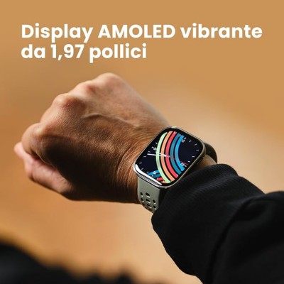 Amazfit Bip 6 Red 5 cm (1.97") AMOLED Digitale 390 x 450 Pixel Touch screen Oro GPS (satellitare)