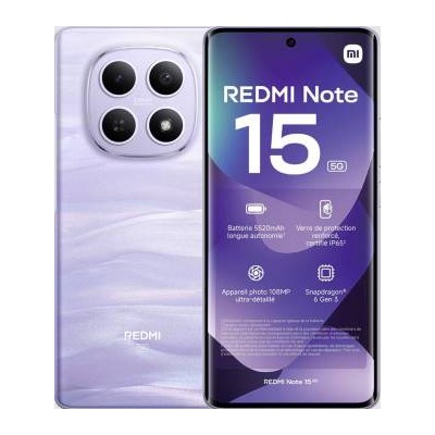 Xiaomi Redmi Note 15 6+128GB 6.77" 5G Mist Purple ITA