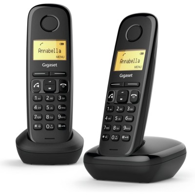 CORDLESS GIGASET A270 DUO CON VIVAVOCE BLACK