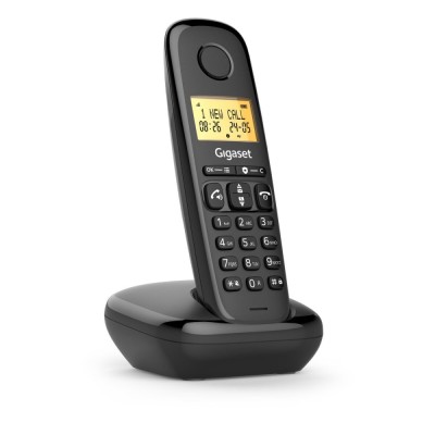 CORDLESS GIGASET BASIC 100 TRIO CON VIVAVOCE BLACK