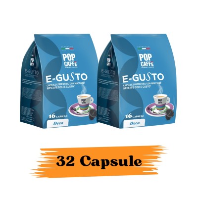 Pop Caffe Capsule Dolce Gusto e-Gusto Dek 32pz