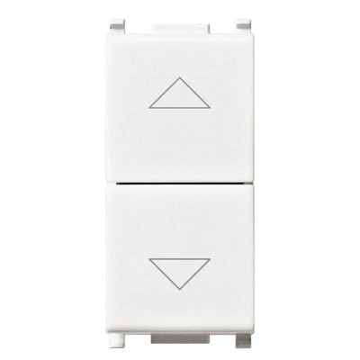 Commutatore Vimar Plana 2 Tasti per Tapparelle e Luci, SKU 14060, Design Moderno e Funzioni Pratiche