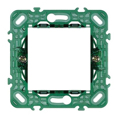 Supporto Vimar Plana 2 Moduli Con Griffe per Scatole Tonde 14602 - Facile Installazione e Compatibilità Ottimale