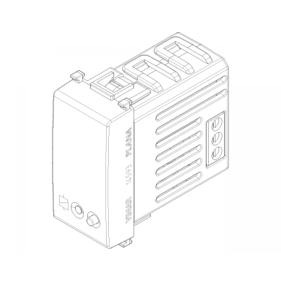 Attuatore Connesso IoT Vimar Plana 16A Bianco - SKU 14593 con Bluetooth e Zigbee, LED RGB Regolabile