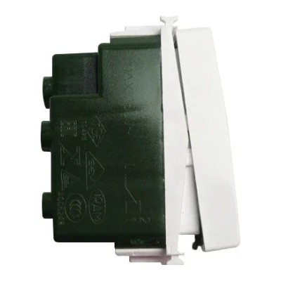 Vimar Plana Deviatore 1P 10A 14004 - Illuminabile, Design Elegante, Compatibile Plack Clack®