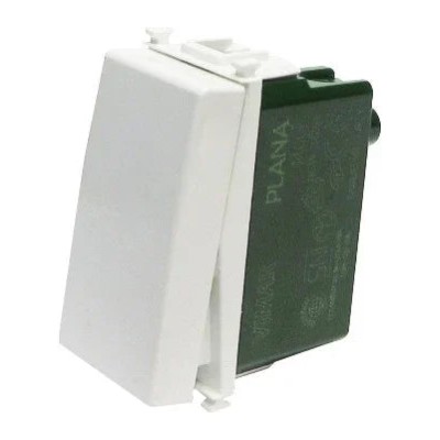 Vimar Plana Deviatore 1P 10A 14004 - Illuminabile, Design Elegante, Compatibile Plack Clack®