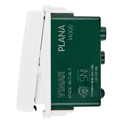 Interruttore Vimar Plana 10A 1P Bianco Illuminabile SKU: 12345 - Sostituibile, Max 100W, Design Elegante