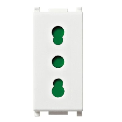 Vimar Plana Presa Bipasso 10/16A 14203 - Sicura, Elegante e Adatta per Installazione IP20